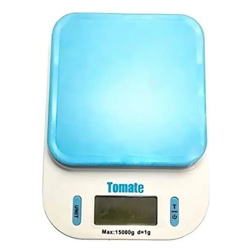 Balança Digital Tomate Sf-440 15kg Azul Função Tara Visor Automático 15 Kg