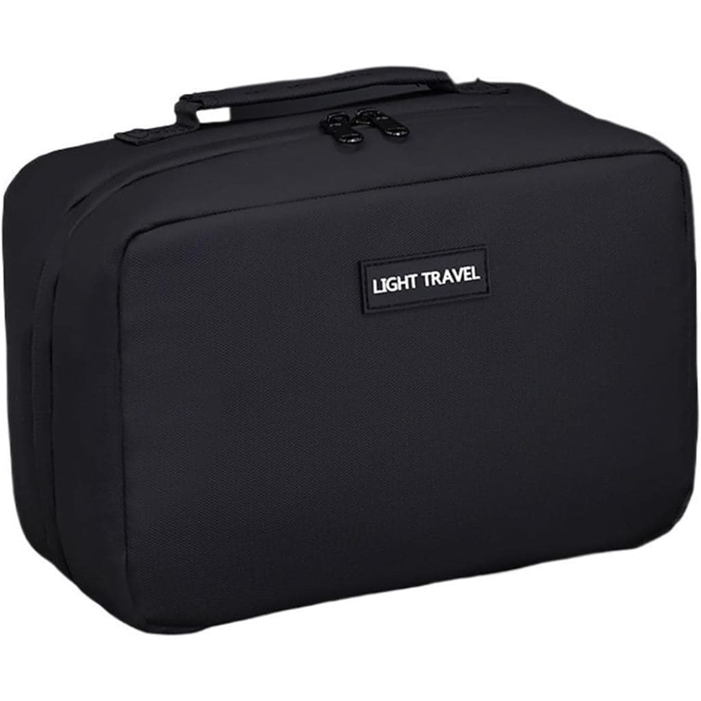 Nécessaire estilo acordeão, organizador de viagem, bolsa portátil de grande capacidade com separação para itens secos e