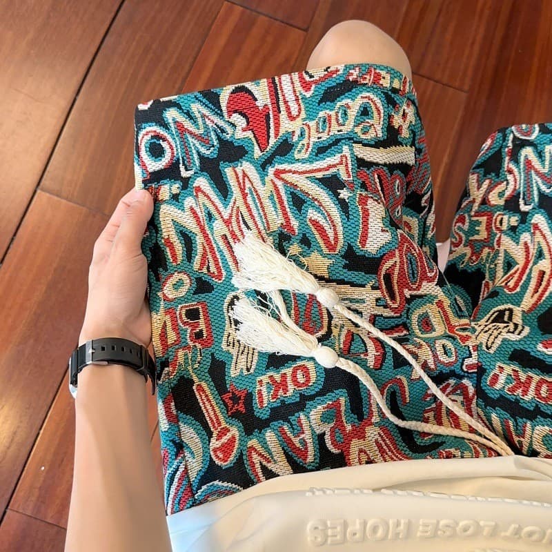 Shorts Casuais Estilo Masculino , Étnico Havaiano , Calças Esportivas Da Moda De Praia