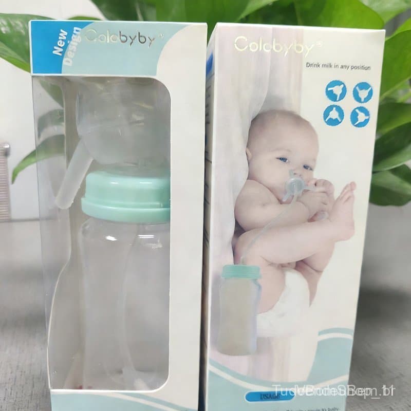 Orit- Mamadeira / Mãos Livres com Canudo Longo / Acessório de Simulação Portátil 300ml