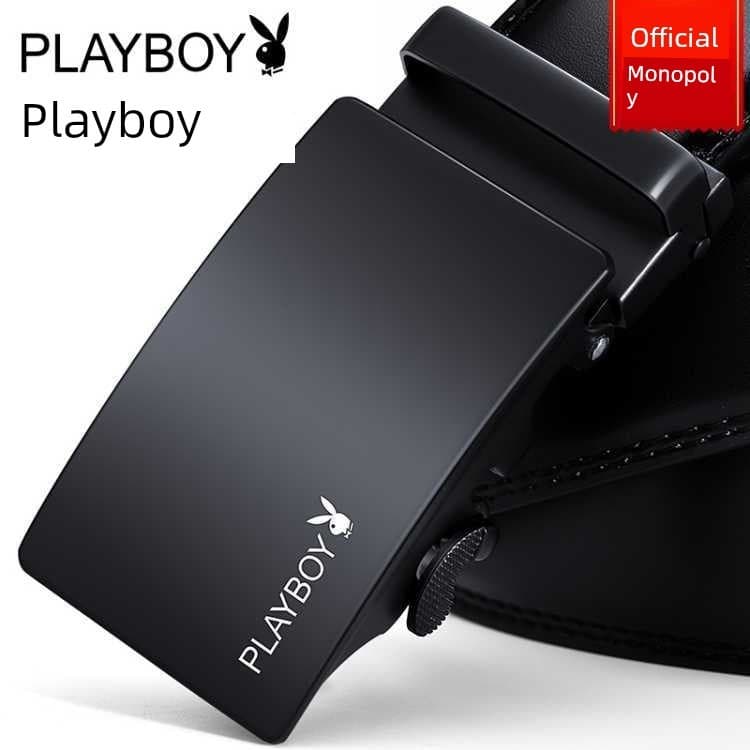 Playboy cinto masculino corpo fivela automática cinto masculino de meia-idade High-End Casual cinto masculino