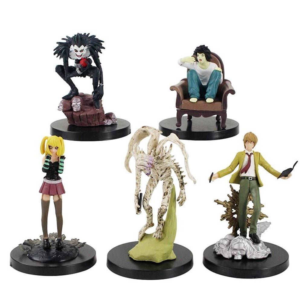 20255 Peças/Lote Anime Death Note Yagami Light Killer MisaMisa L Ryuuku Rem Figura de Ação em PVC Modelo Colecionável Br
