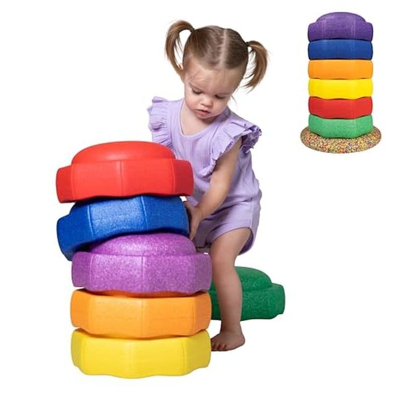 Passos Nuby | Quadro De Equilíbrio-Espuma EPP-Cores Pastel