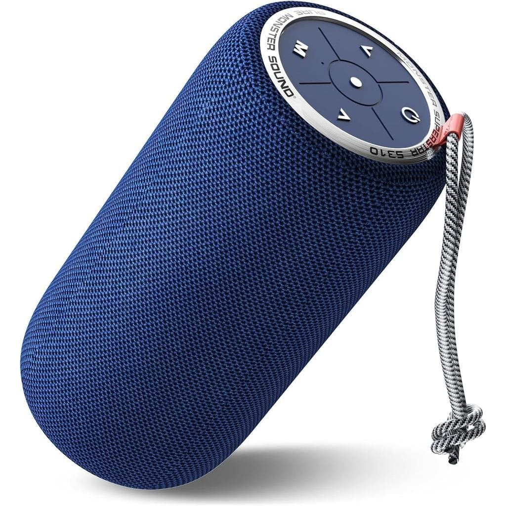Caixa de Som Bluetooth Monster S310 Atualizada, Caixa de Som Portátil de 30W, 360 °   Som estéreo com graves potentes, e