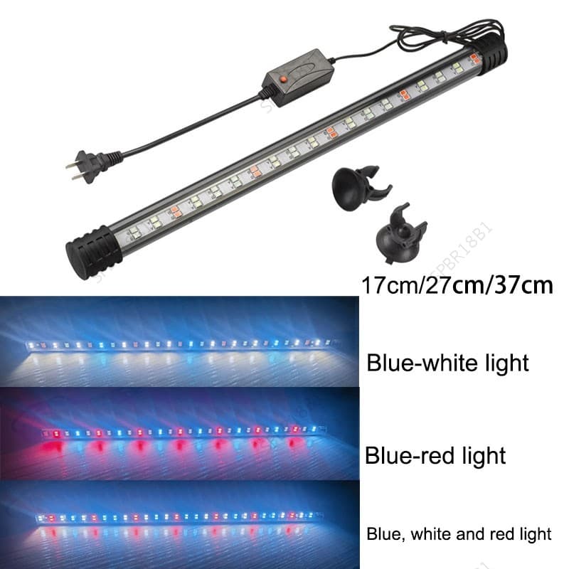 Lâmpada De Luz Submersível Para Tanque De Peixes , À Prova D'água , Subaquática , Luzes LED , Iluminação Aquário BR18B1
