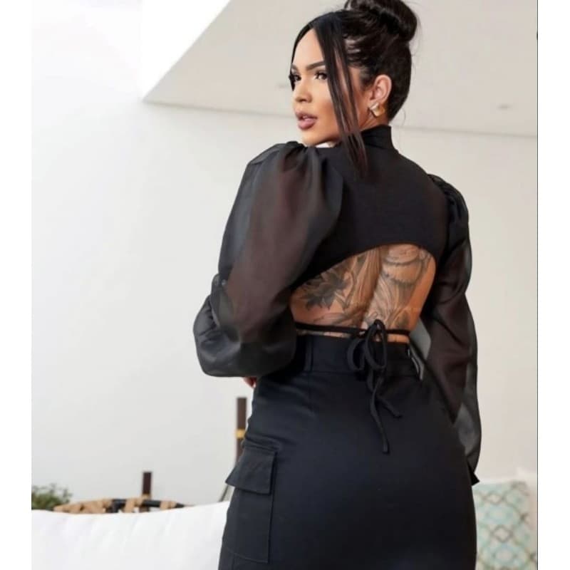 Cropped paete Julia moda blogueira tendência Promo