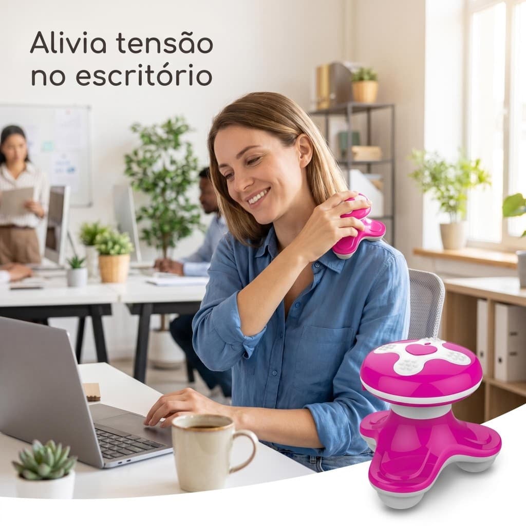 Mini Portable Battery or Usb Massager with 3 Relaxing Points - RANDOM COLOR SHIPPING