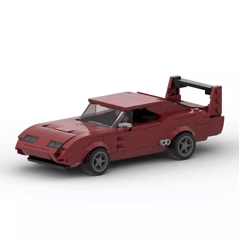 Brinquedo de Montar MOC Dodge Challenger Daytona, Modelo de Carro de Corrida em Blocos de Construção para Homens, 353 Pe