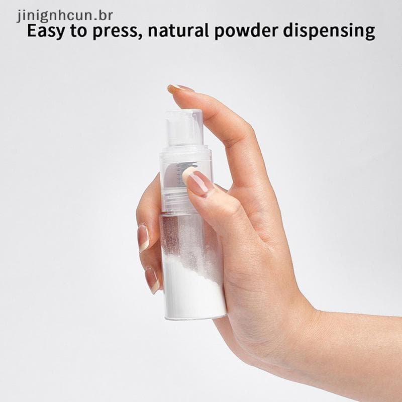 jinignhcun 18/60/80/120ml Garrafa Atomizadora De Pó Barbeiro Emulsão De Talco Recipiente De Viagem Dispensador De Loção