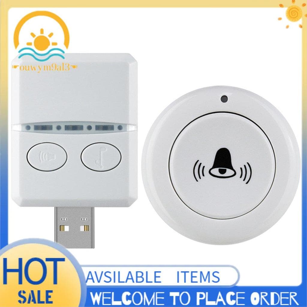 Campainha Sem Fio USB Inteligente , Kit De Remota , Necessidade De Fiação Para Chamada De Cuidados Com A Cama Em Casa