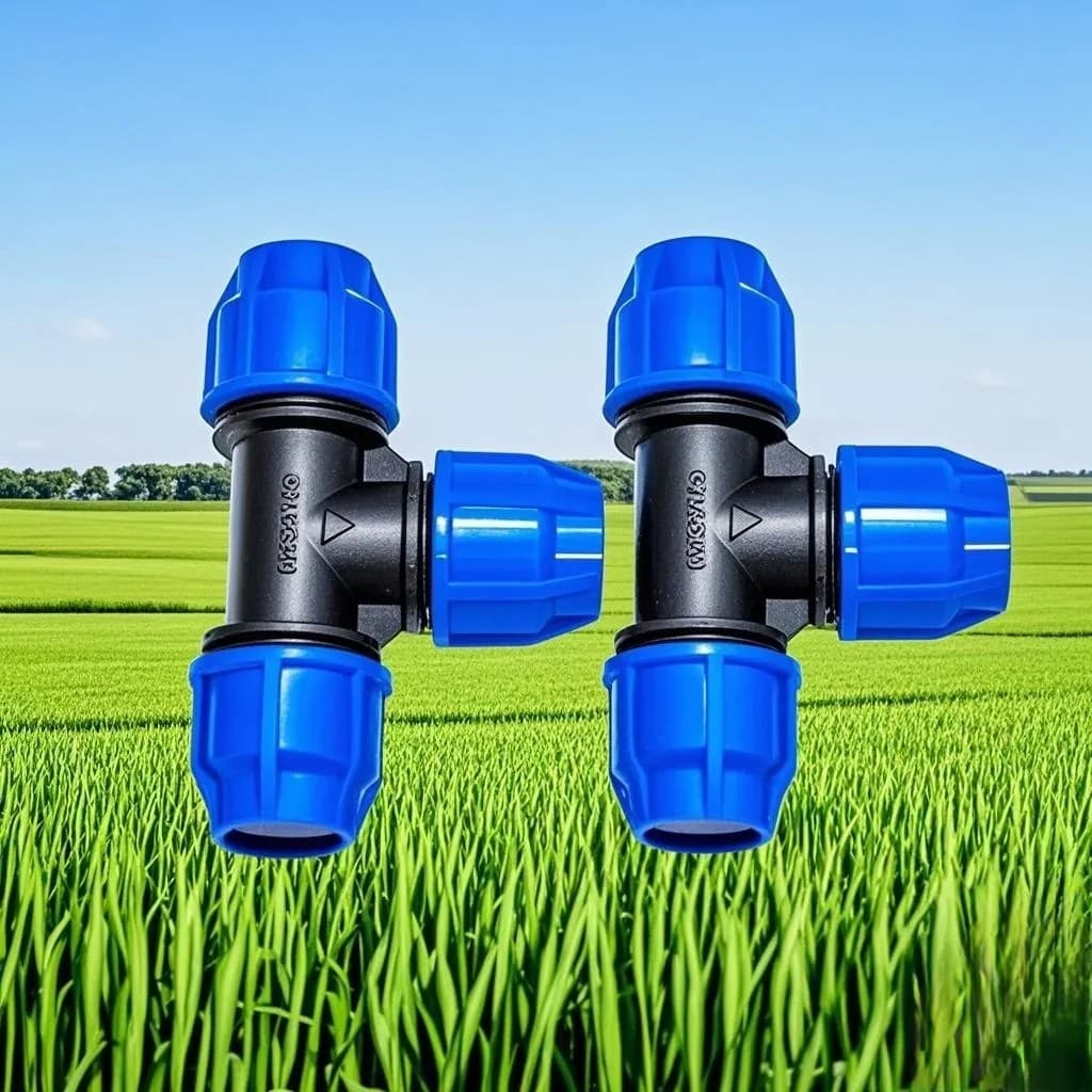 Acessórios para tubos Pe Tubo de água Diâmetro igual Tee Conector rápido Conector flexível Diâmetro variável Tee Bloquei