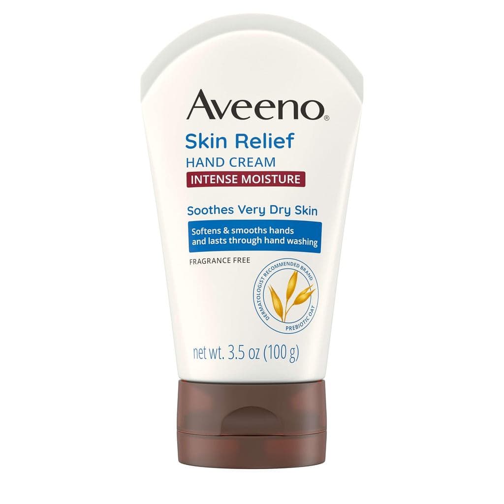 Creme Hidratante Intenso para Mãos Aveeno Skin Relief com Prebiótico Calmante de Aveia para Pele Seca e Sensível, Suaviz