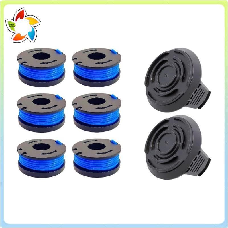 1 Conjunto Aparador 6 Carretel E 2 Tampas Para Porto Frete 19115C-B 20V Diâmetro Material Resistente Ao Desgaste