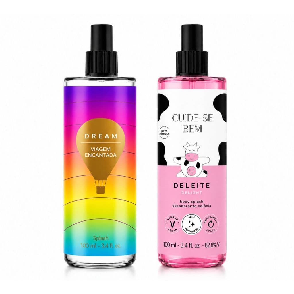 Dupla Body Splash Feminino Dream + Deleite 100ml