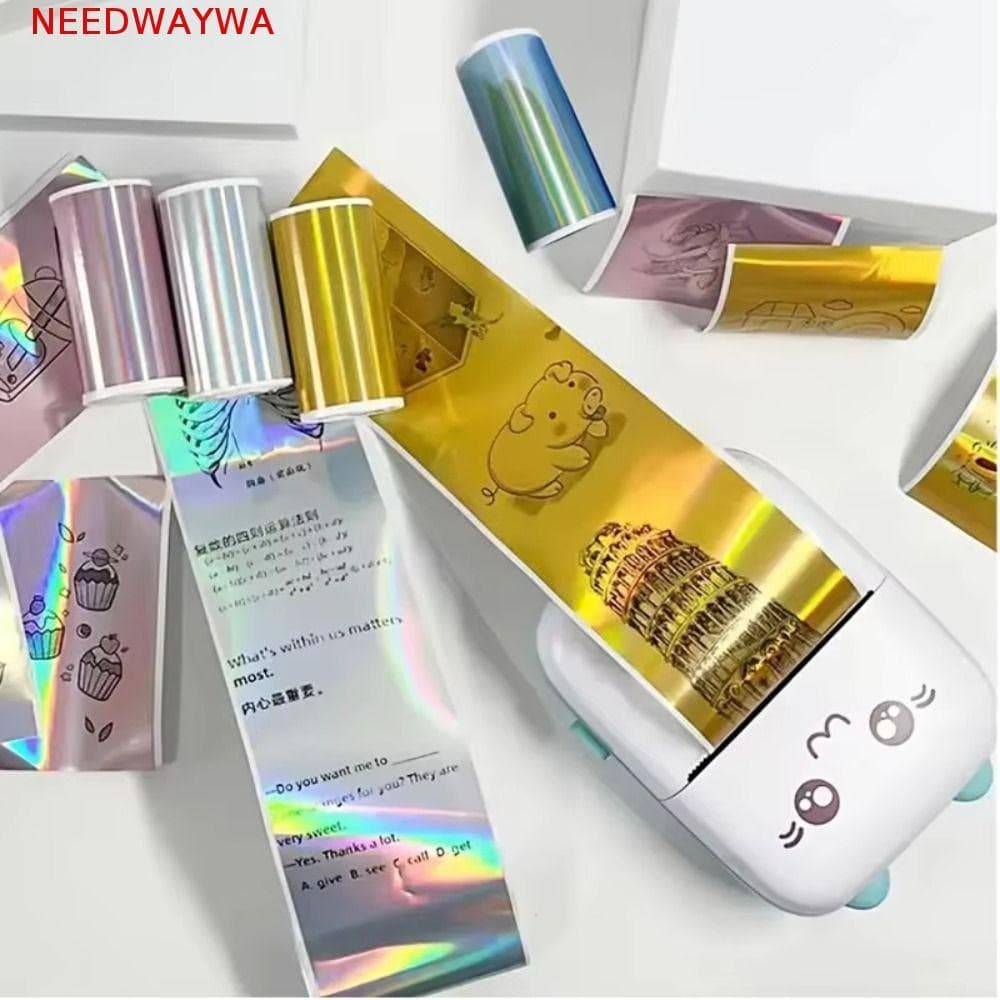 Papel Térmico Holográfico NEEDWAYWA , Papéis De Impressora Térmica De Cores Vibrantes Em HD , De Longa Duração