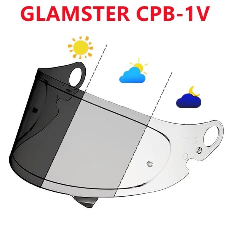 SHOEI Glamster CPB-1V Capacete De Motocicleta Viseira Retrô Capacetes Faciais Completos Lente Anti-UV Moto Ca
