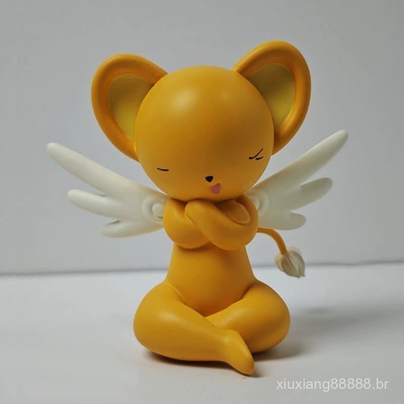 Figura de Anime Cardcaptor Sakura Keroppi em Pose Sentada de 8cm, Modelo de Decoração de Mesa, Estátua, Brinquedo Fashio