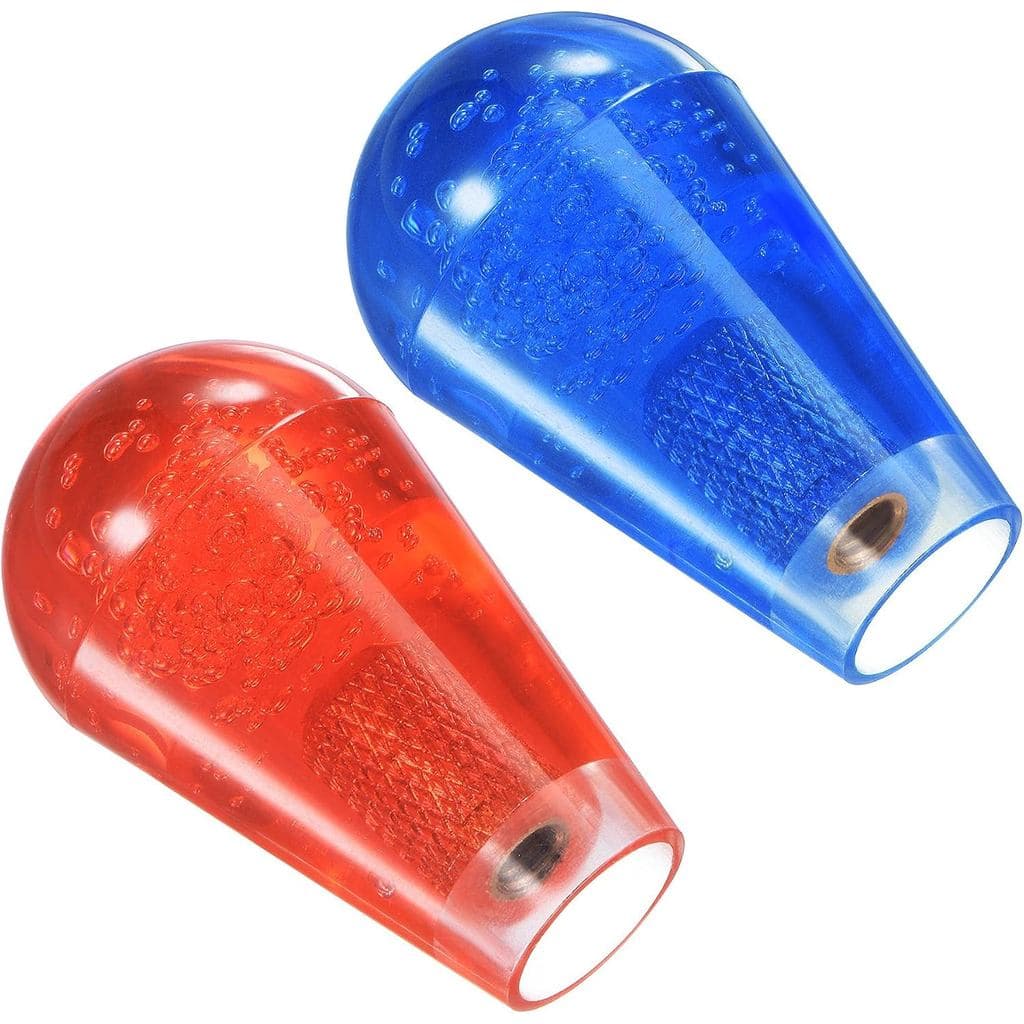 uxcell Cabeça de Joystick Oval Elíptica, Bola de Controle Superior para Substituição em Jogos de Arcade, Vermelho Azul B