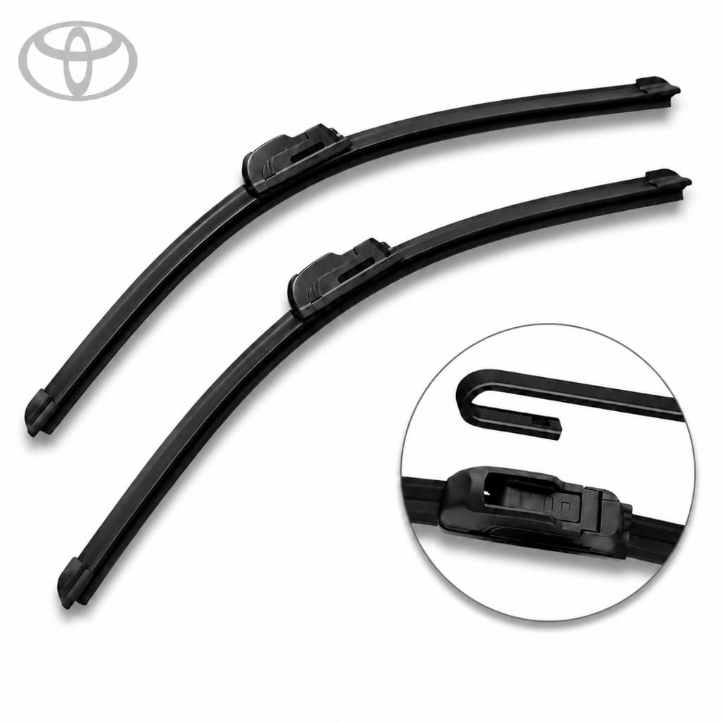 Par Palhetas Limpador Para-brisa Silicone Limpeza Silenciosa ModelosToyota