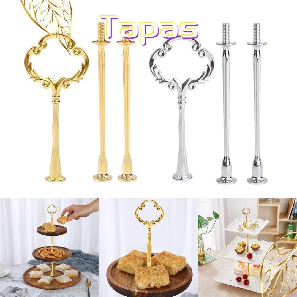 Suporte De Bolo De Menina , Placa 3 Camadas De Liga De Zinco , Alça De Bandeja De 2 Hardware Para Festa De Casamento