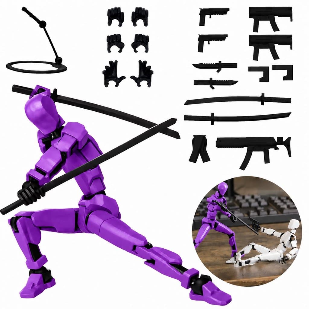 Boneco Dummy 13 Articulado Kit 3D Presente Criativo Crianças Artistas Anatomia Stop Brinquedo