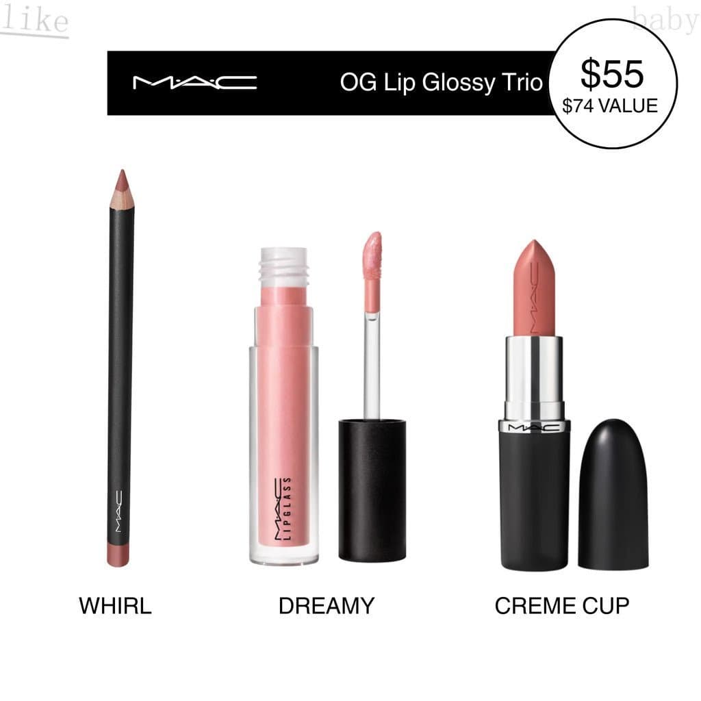 MACOGGlossyLipTrio – Conjunto Esculpir, Preencher e Brilhar A99E