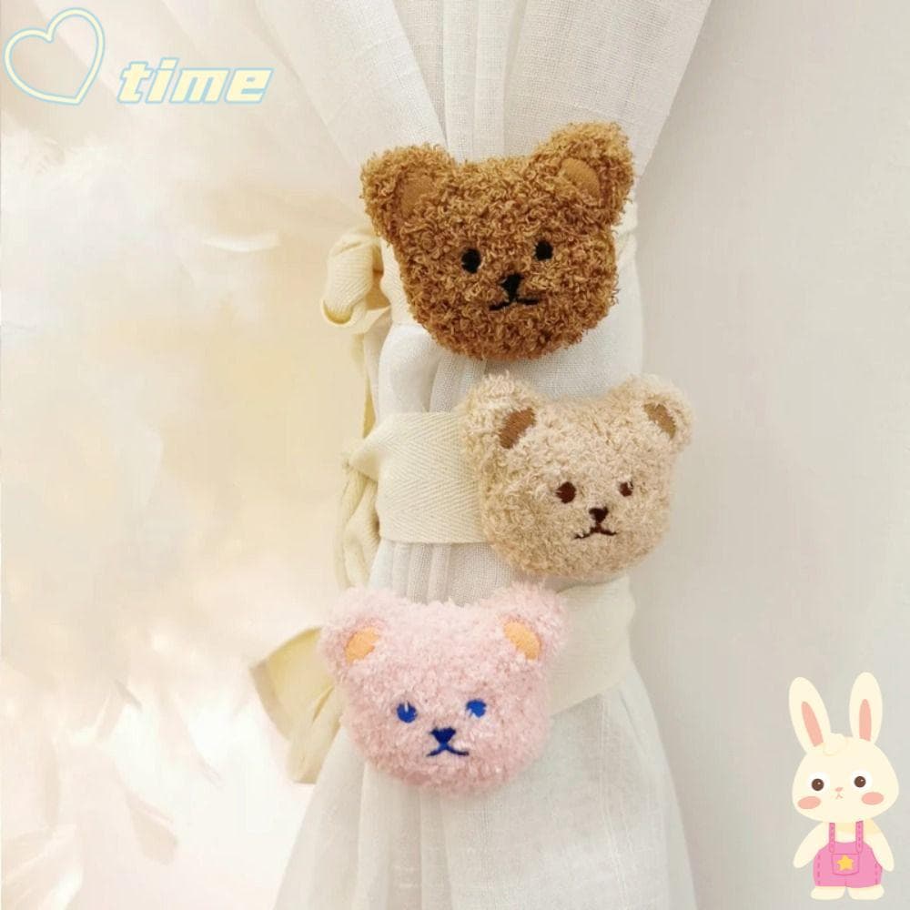 Clipe De Fivela De Cortina TIME 1Pc , Amarração De Coelho De Urso De Desenho Animado , Alça De Ligação