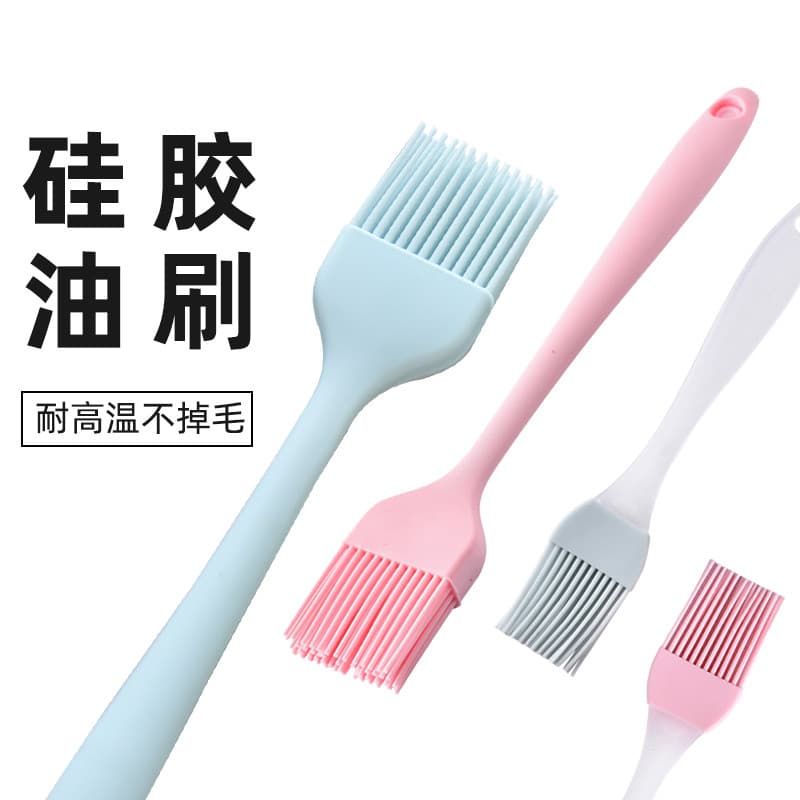 Escova de óleo de Silicone doméstica, resistente a altas temperaturas, pequenos suprimentos para churrasco, escova de ól