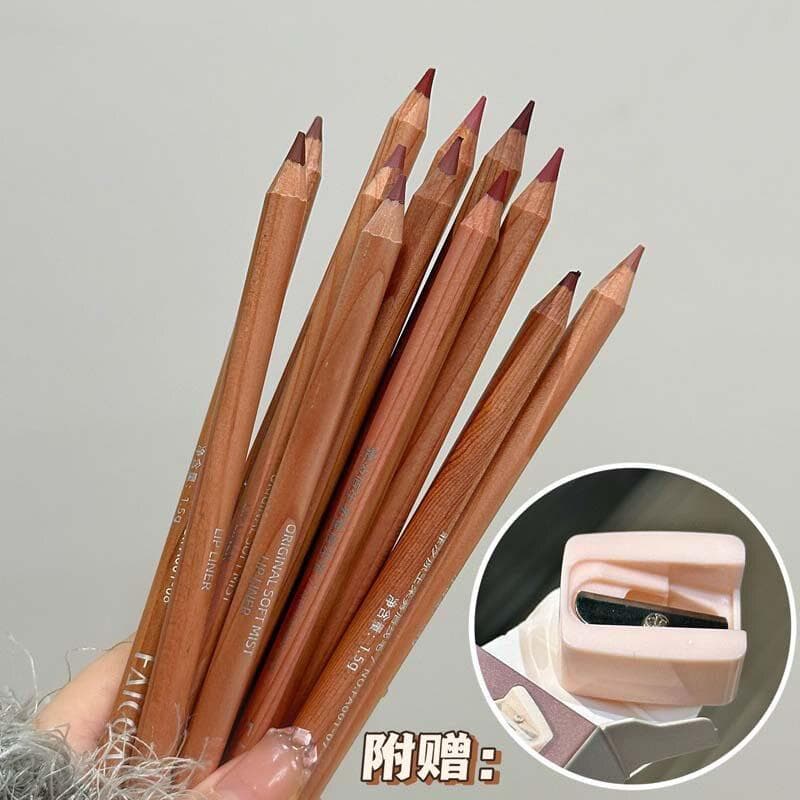 Delineador labial fosco de longa duração, não desbota, à prova d'água, Anti-manchas, cor Nude, cos, adulto, masculino, r