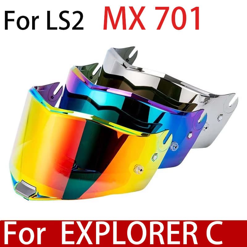 MX-701 Lente De Viseira De Capacete De Motocicleta Para LS2 MX701 Substituir Anti-UV Risco À Prova De Poeira Viseiras De