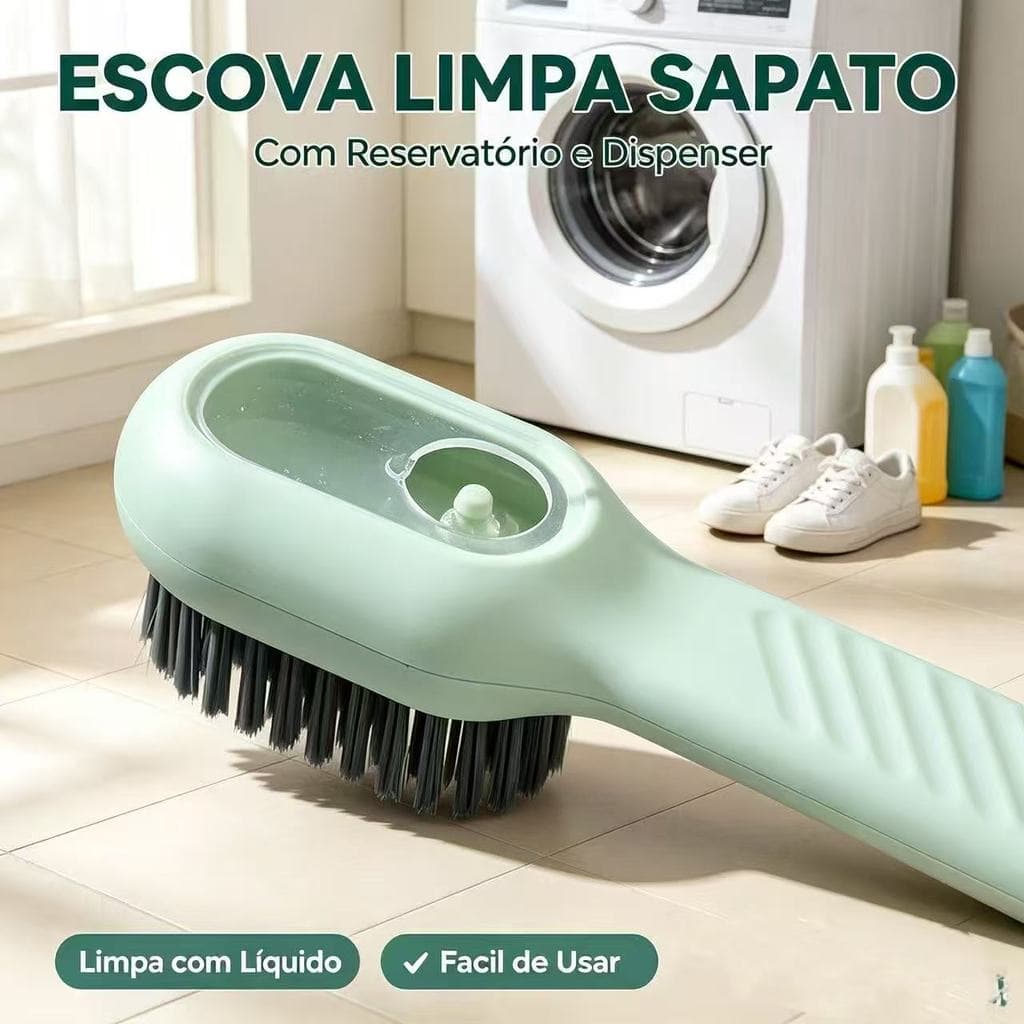 Escova Limpa Sapato Escova Iimpa Sapato Com Dispenser