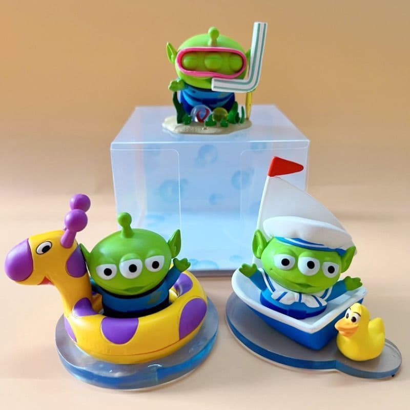 Toy Story Verão Limitado Veleiro Marinheiro Mergulho Anel de Natação de Três Olhos Figura Ornamentos