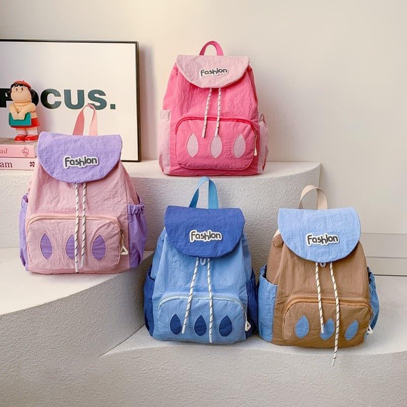 Nova mochila infantil fofa, leve e estilosa, adequada para meninos e meninas, mochila infantil versátil.