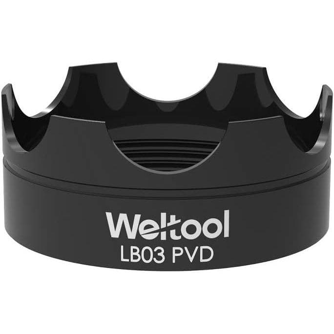 Bisel de Proteção Weltool LB03 PVD Preto para Lanternas Maglite C ou D Cell LED ML300L e ML300 LX com Quebra-Vidros Apri