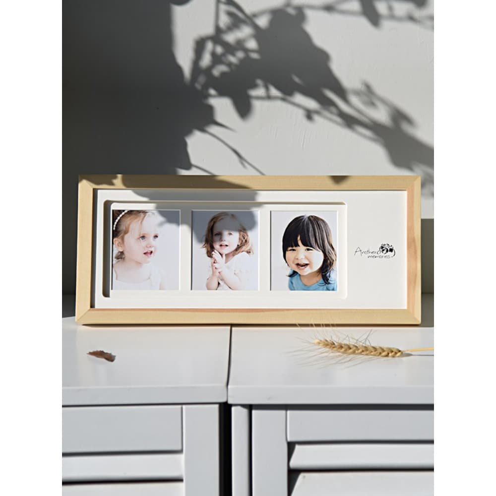 Shiji júnior três porta-retratos de madeira consecutiva, lavagem de mesa, fotos de casamento, bebês, crianças, decoraçõe