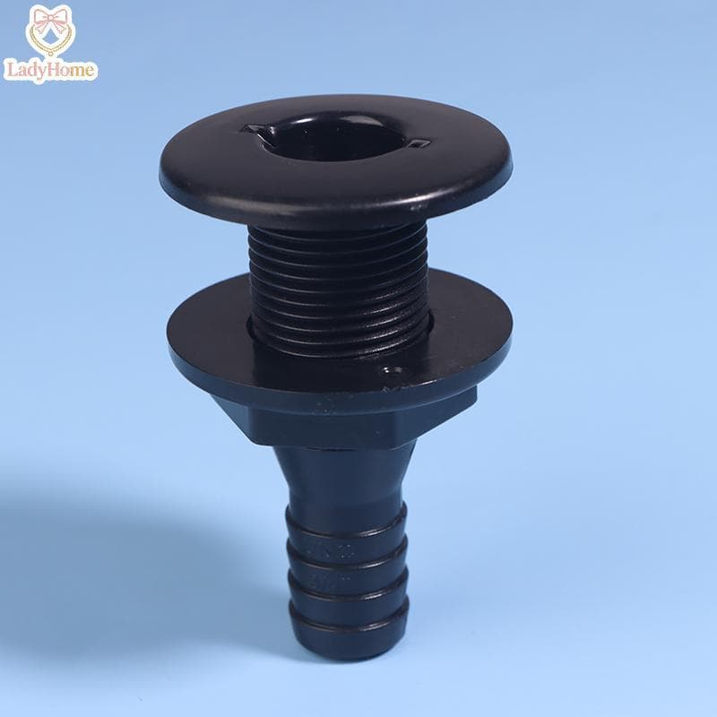 LADYH Barco Através Do Conector Casco 3/4in Em Linha Reta ABS Plástico Mangueira Acoplamento Dreno Saída Acessório Scupp