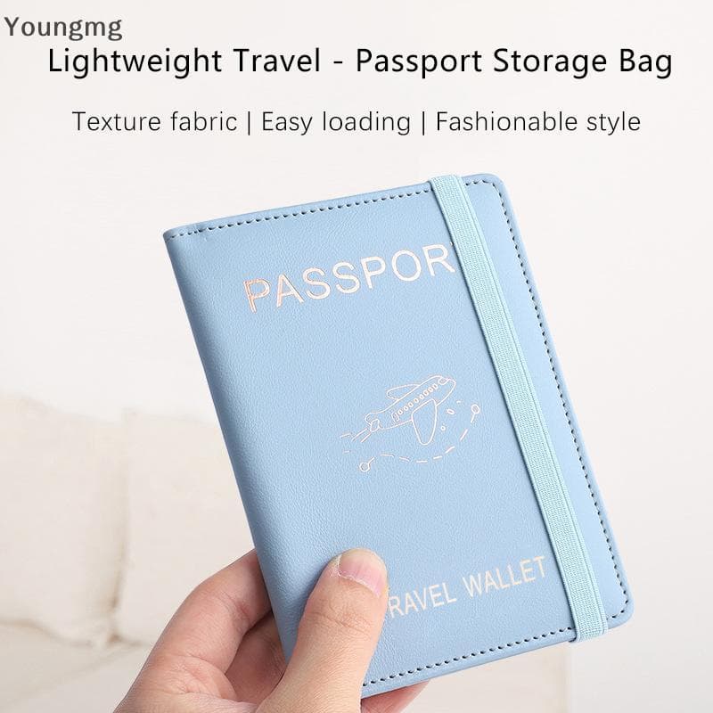 [Youngmg] Capa Para Porta-Passaporte À Prova D'água , Viagem , Couro PU , Carteira Cartão De Crédito , Livro De Fofo Mul
