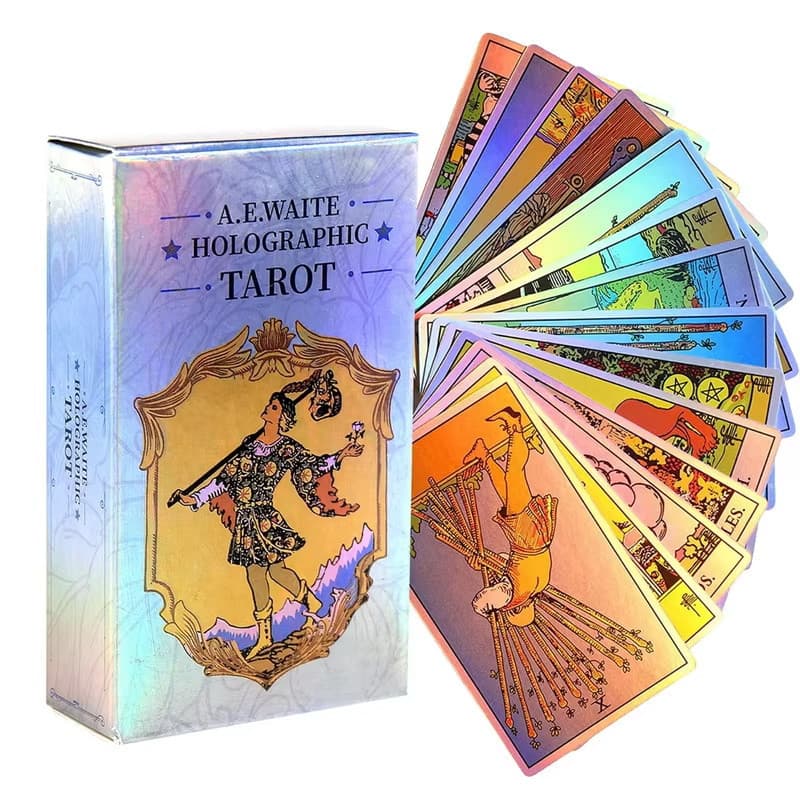 Baralhos De Cartas De Tarô Arco-Íris MagicSeer De 10.3 * 6 Cm , E Conjuntos De Livros Para Iniciantes , Jogo De Tabuleir