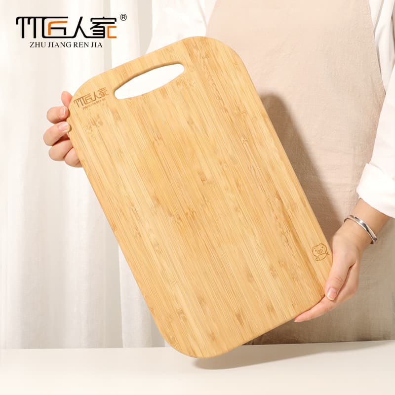 Tábua de corte externa para artesão de bambu Tábua de corte de suplemento alimentar para bebê Madeira não maciça Tábua d