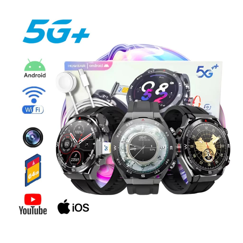 OFERTA Top Smartwatch Howear HW18 Call 2 com Câmera 90°, Chip 5G, 4/64GB, Tela AMOLED 1,43" Inovadora