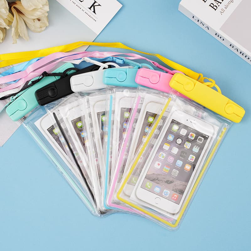 Bolsa Impermeável para Telefone ao Ar Livre – Capa de Mergulho Transparente de PVC Luminosa, Flutuante, Compatível com T