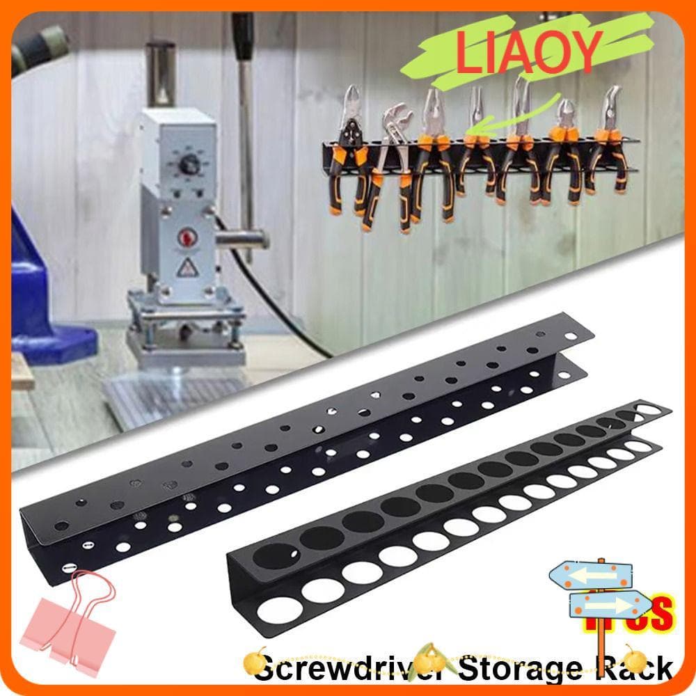 LIAOYING 1 Unidade De Rack De Armazenamento De Chave De Fenda , Organizador De Parafuso De Aço Resistente , Suporte Alic