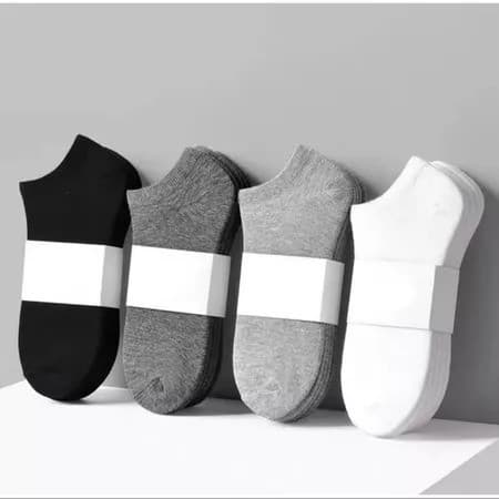 Kit 12 Pares Meias Curtas Unissex Cano Baixo