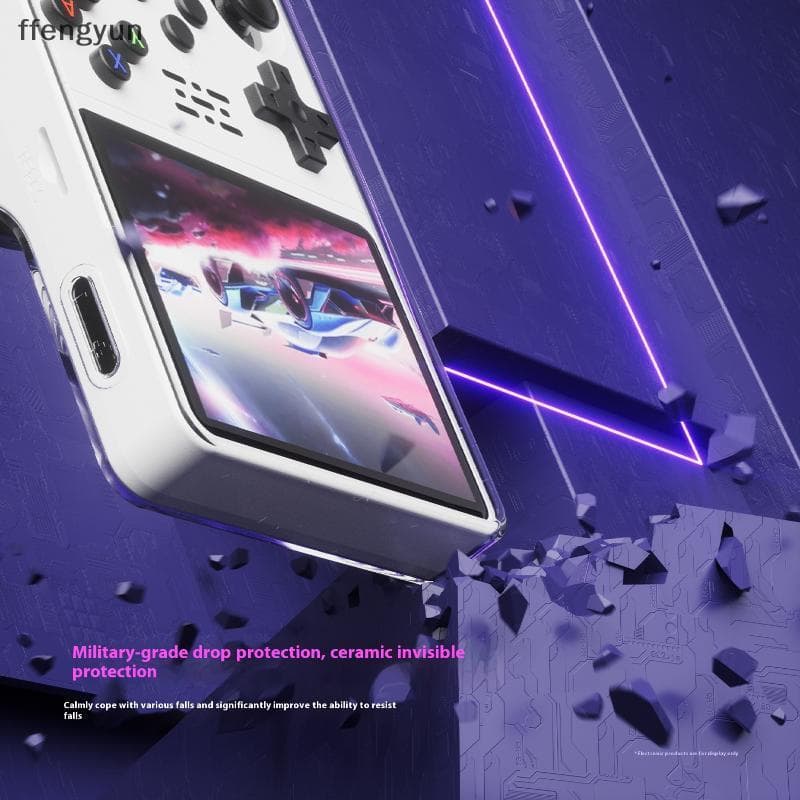FFE 1 Pcs Transparente Console De Jogo Portátil Capa Protetora Integrada TPU Soft Shell Para R36s F