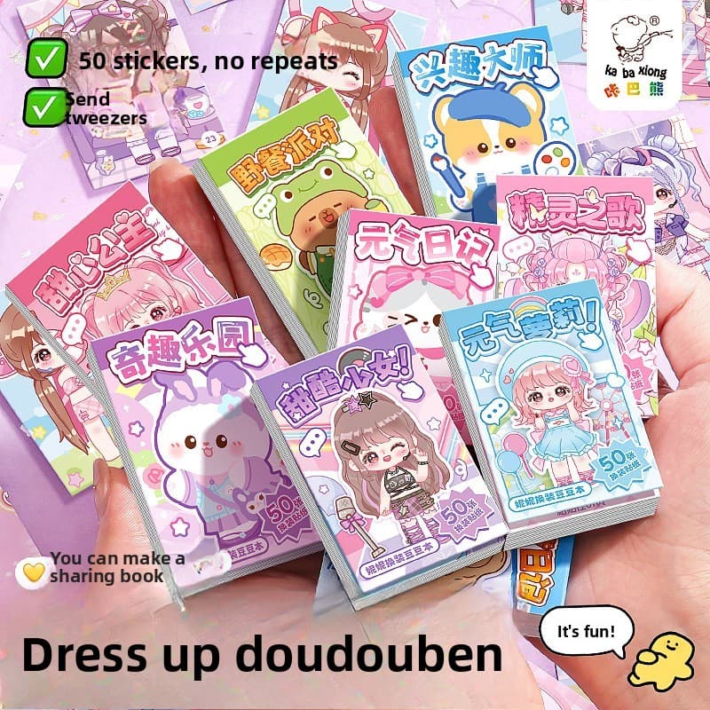 Mini Planejador De Bolso Com Adesivo De Vestir-Livro Portátil De Diário Para Alívio Do Estresse DIY
