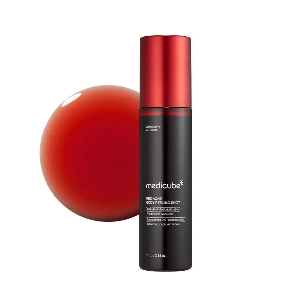 [medicube] Líquido Esfoliante e de Limpeza Red Peel |     Soluções corporais poderosas e eficazes