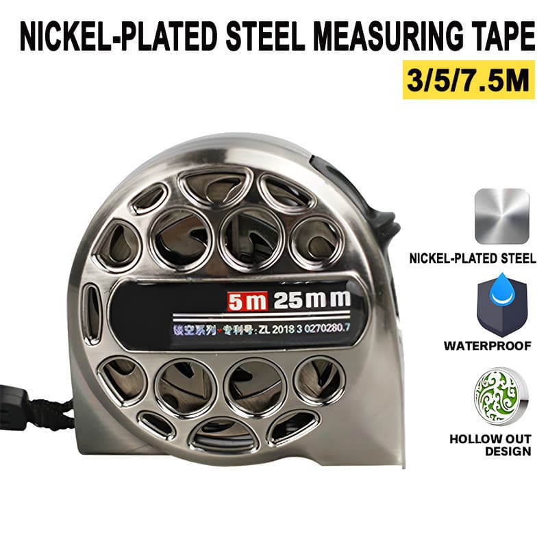 Xuanshi Hollow Series Fita métrica de aço 5m Decoração doméstica Presente Fita métrica À prova d'água à prova de ferruge