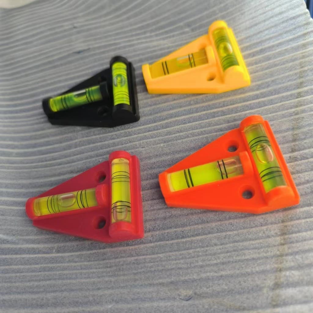 Medidor de nível tipo T vermelho, Mini medidor de nível de bolha de nível pequeno, instrumento de equilíbrio GZYO