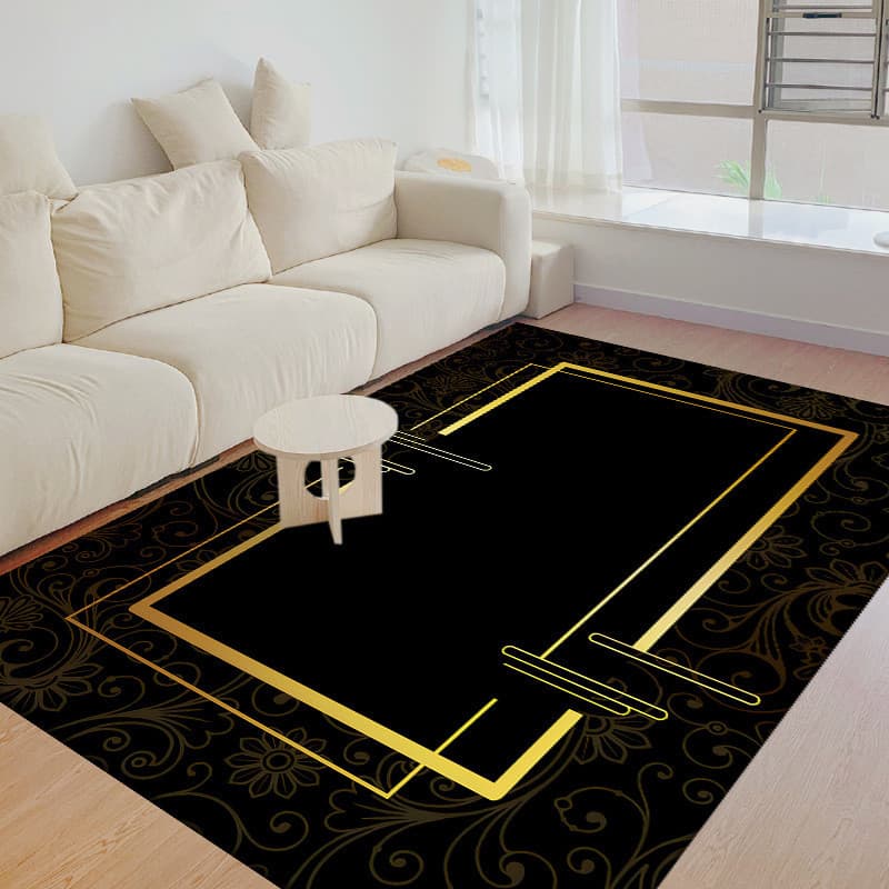 [Novo produto] Tapete Tapete de lã de cristal para mesa de centro Cobertor moderno para sala de estar Tapete simples e l