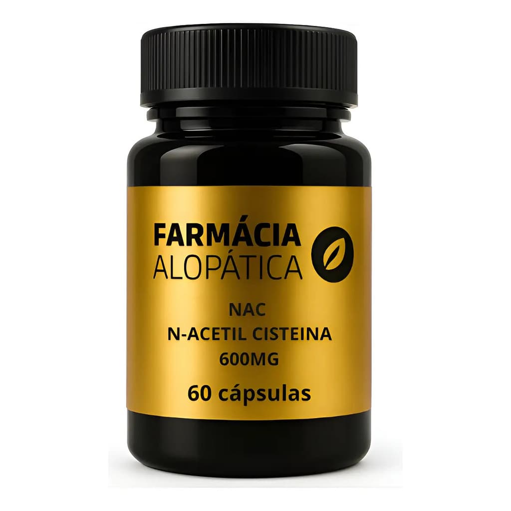 Nac N-acetilcisteína 60 Cápsulas Detox Fígado Imunidade